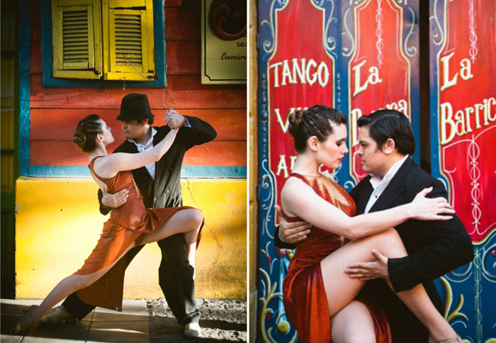 La Boca, Buenos Aires. 16 Colourful Places In The World For Your Bridal Portraits. www.theweddingnotebook.com