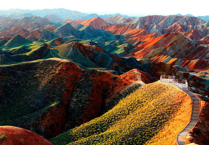 Zhangye Danxia Landform Geological Park. 16 Colourful Places In The World For Your Bridal Portraits. www.theweddingnotebook.com