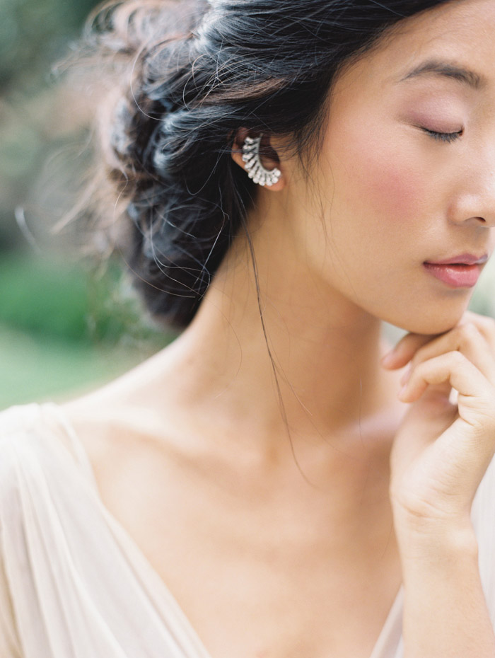 Liv Hart earrings. Enchanted Atelier By Liv Hart Fall 2015 Collection. Photo by Laura Gordon Photography. www.theweddingnotebook.com
