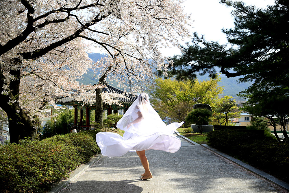 Photo DIY Bridal Portraits In Seoul. www.theweddingnotebook.com