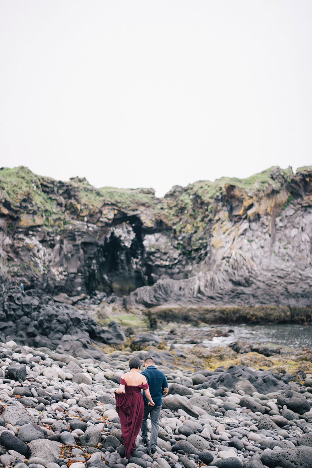 Bridal portraits in Iceland. Photo by Ben Yew Photography. www.theweddingnotebook.com