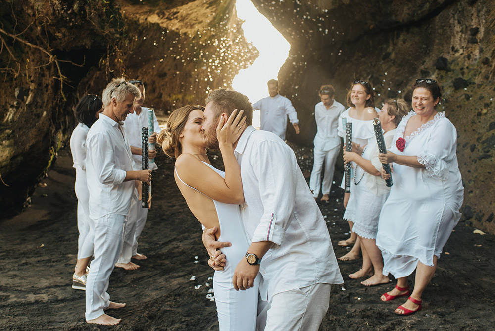 Wedding in a cave in Bali. Photo by Terralogical. www.theweddingnotebook.com